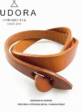 原创日韩版个性手工真皮复古饰品