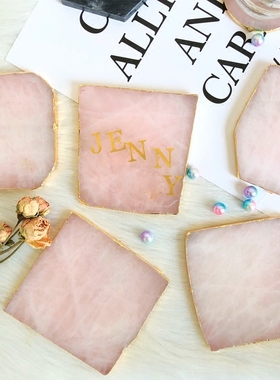 北欧风心型玛瑙片戒指托首饰架