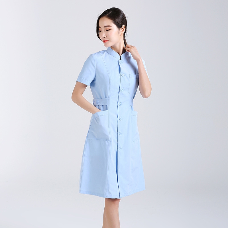 夏季短袖收腰立领药店牙科护士服 护理部主任医护制服