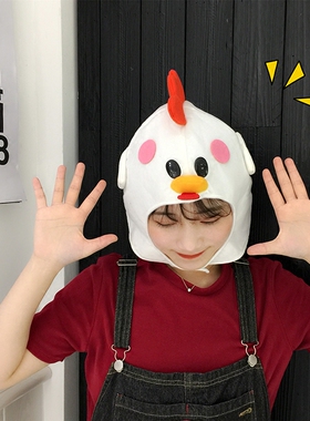 日系少女粉嫩立体兔耳朵软妹帽子