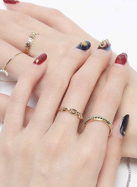 绳子包裹戒子纯银复古女款戒指