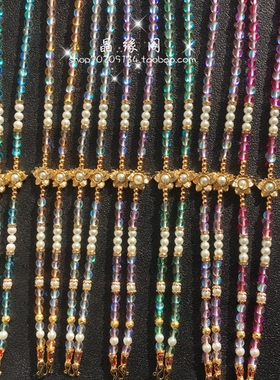 蝴蝶崇迪象神药师玛瑙水晶佛牌链