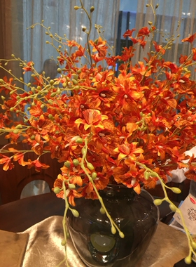 美式现代意境成品别墅仿真花艺