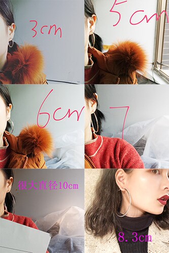 欧美满钻大圆圈圆环耳环夸张个性女气质韩国夜店性感简约耳环耳钉 - 图2