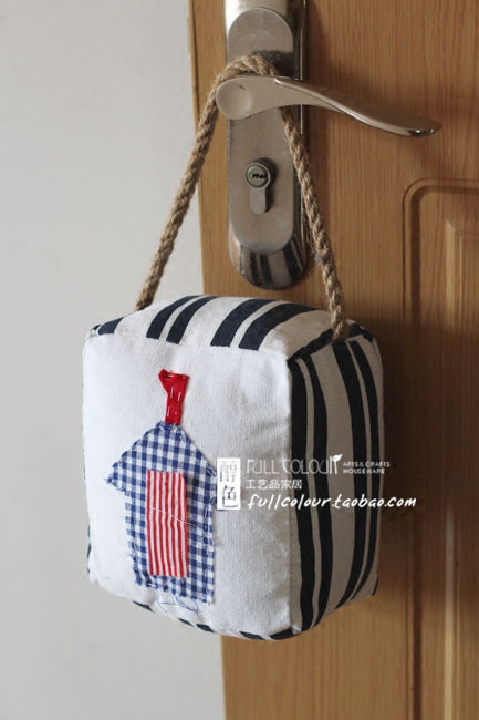 田园地中海小房子布艺装饰门牌挂件创意家居软饰挂包门当挡沙袋,淘宝优惠券,粉丝福利购,淘宝优惠卷