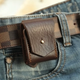 Ручная сделанная кожаная кожаная кожа кожаная кожаная корпус подходит для Zippo 鸹