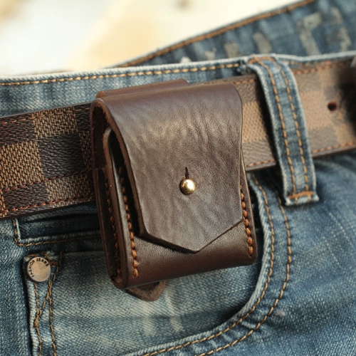 Ручная сделанная кожаная кожаная кожа кожаная кожаная корпус подходит для Zippo 鸹