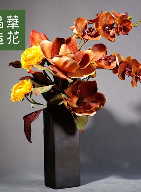台湾晶华造花原创花艺摆件郁金香