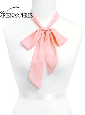 韩国雪纺百搭黑色蝴蝶结