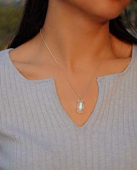 【理想的下午】 925纯银 锁骨项链  女款简约 压光十字链