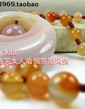 饰品乳白色玛瑙原石项链