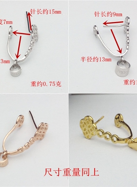 925银镀白金大尺寸平安扣