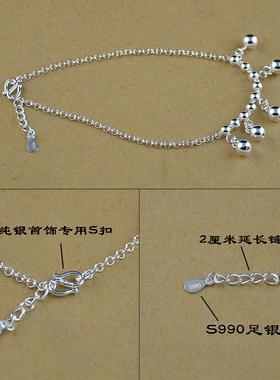 脚链足银气质简约个性学生森系