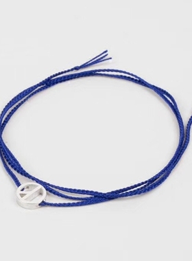 gd权志龙同款手链colette X peaceminusone联名款蓝色pmo反战手绳