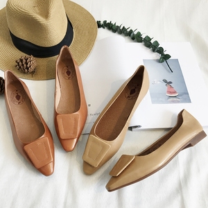 韩版真皮浅口单鞋