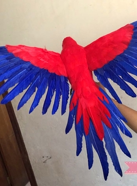 仿真鹦鹉园林影视拍摄道具摆件