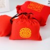 Red jewelry bags, gift bags, empty bags
