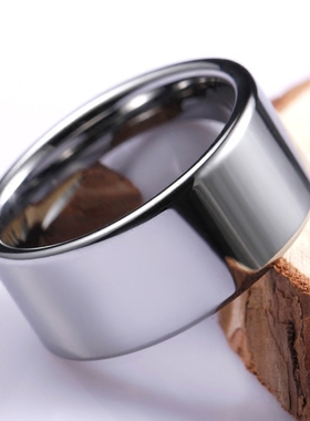 钨钢光面食指环日韩版霸气潮流