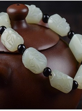 雕刻玉石送礼手链包邮