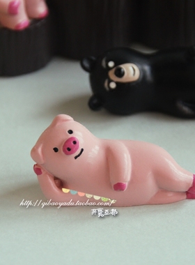 日式风老虎树脂手办公仔摆件