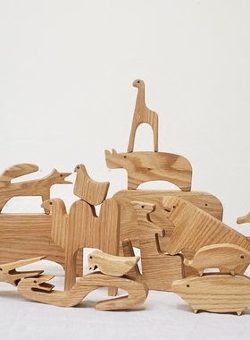 果园智造经典北欧风格积木礼物