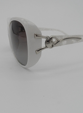 墨镜白色个性明星款太阳镜包邮女