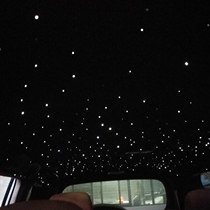 Starry night luminous car interior ceiling cloth change color renovation restoration ceiling mesh cloth car retrofit ceiling