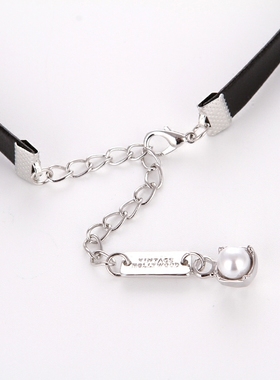 原宿黑色项圈欧美脖子短款锁骨链