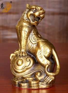 纯铜十二生肖摆件龙蛇工艺品