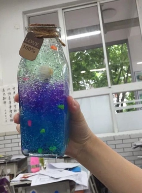 diy全套材料包成品玻璃彩虹瓶