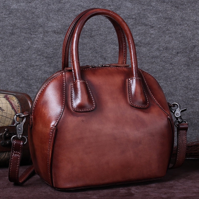 女牛皮贝壳包2020新款复古包包 sophmoda女士包袋