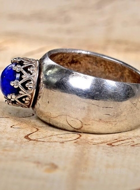 庭院公主风纯银老式戒指