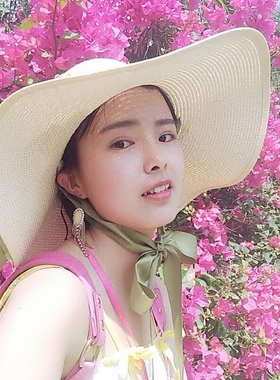 复古时尚遮阳防晒女帽子出游草帽