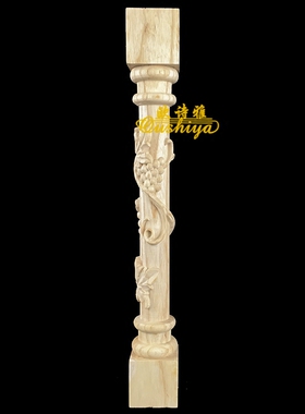 酒柜罗马柱欧式风装修东阳木雕