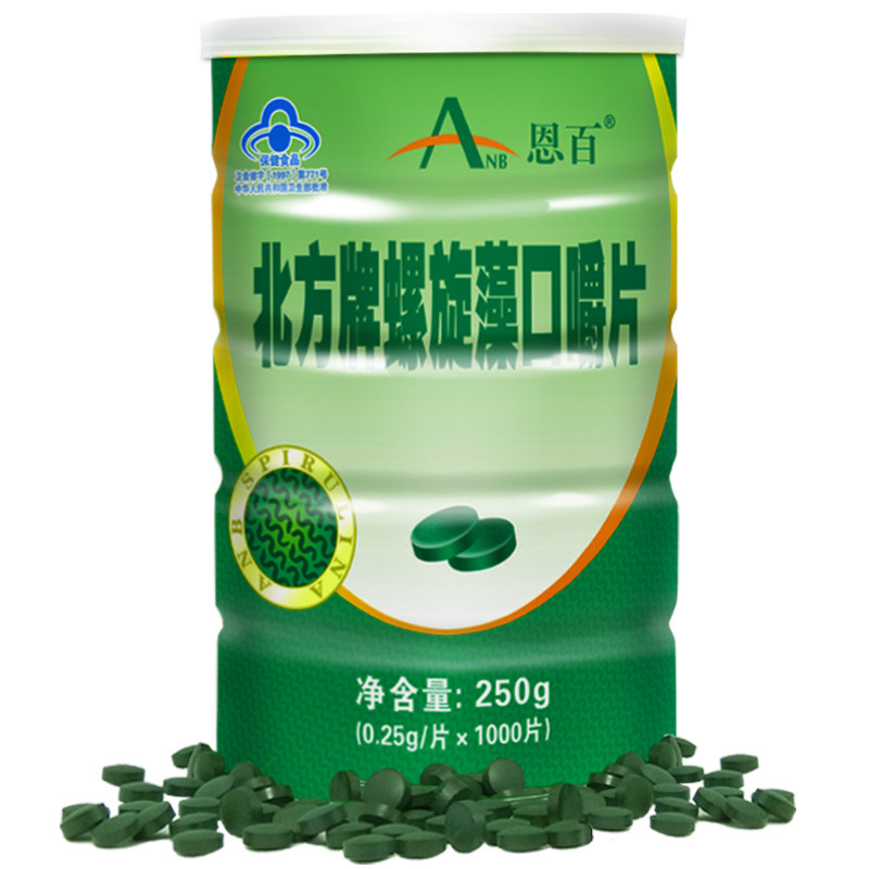 anb /恩百北方牌螺旋藻口嚼片 恩百食品保健食品