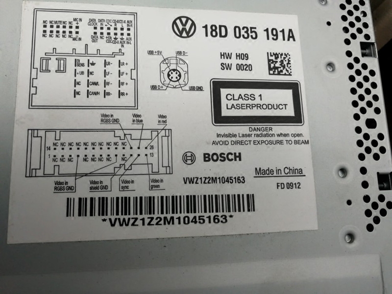 大众RCD510收音机RNS510导航大众RNS315音响解锁查询密码CD机解码-图0