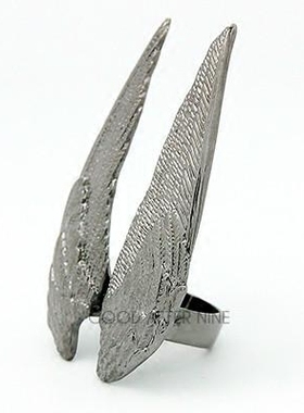 泰国设计师天使之翼翅膀戒指