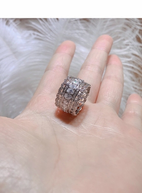 蕾丝满钻超闪时尚网红配饰指环