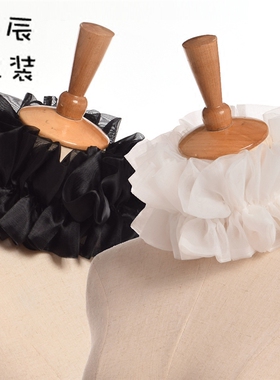 中世纪风复古女士网纱假领子
