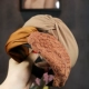 Băng đô headband Hàn Quốc bên rộng đơn giản thời trang hoang dã vải headband kẻ sọc kẹp tóc chéo chéo mũ - Phụ kiện tóc dây cột tóc vải scrunchies Phụ kiện tóc