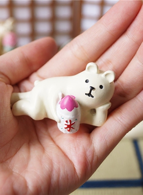 日式风系列企鹅喝酒小摆件