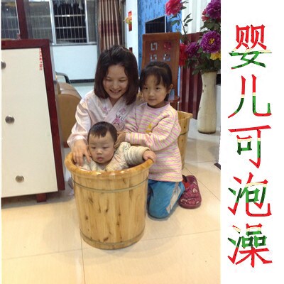 香柏木浴足桶足浴桶泡脚木桶带泡脚桶洗脚加厚爱家新款尾货甩货 - 图0