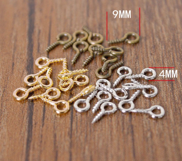 羊眼钉螺丝钉扣挂针羊角钉9字手办娃娃吊坠吊环diy饰品配件半孔,淘宝优惠券,粉丝福利购,淘宝优惠卷