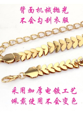 镶钻金属加长女士优雅风腰链新品