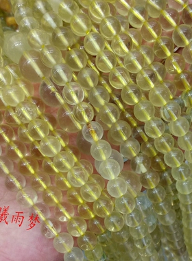 diy天然橄榄石8月4-10mm水晶散珠