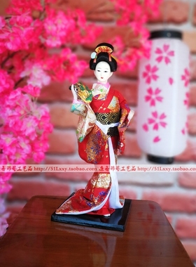 艺妓手工人形礼品日式风装饰摆件