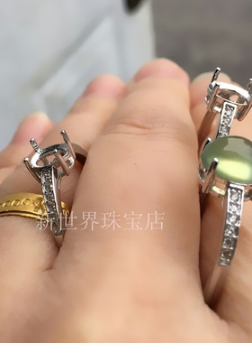 现货纯银戒指代加工S925银托礼物