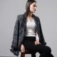 Áo khoác nữ mùa thu thơm nhỏ trong chiếc áo choàng dài bằng vải tweed chải lông cho nữ - Trung bình và dài Coat áo khoác nữ form rộng Trung bình và dài Coat