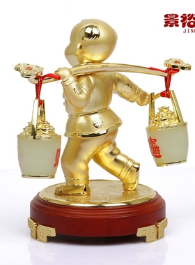 运财童子书柜商务送领导桌面装饰