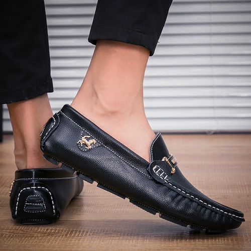 Демисезонные зимние туфли, универсальная трендовая повседневная обувь для кожаной обуви, в корейском стиле, из натуральной кожи